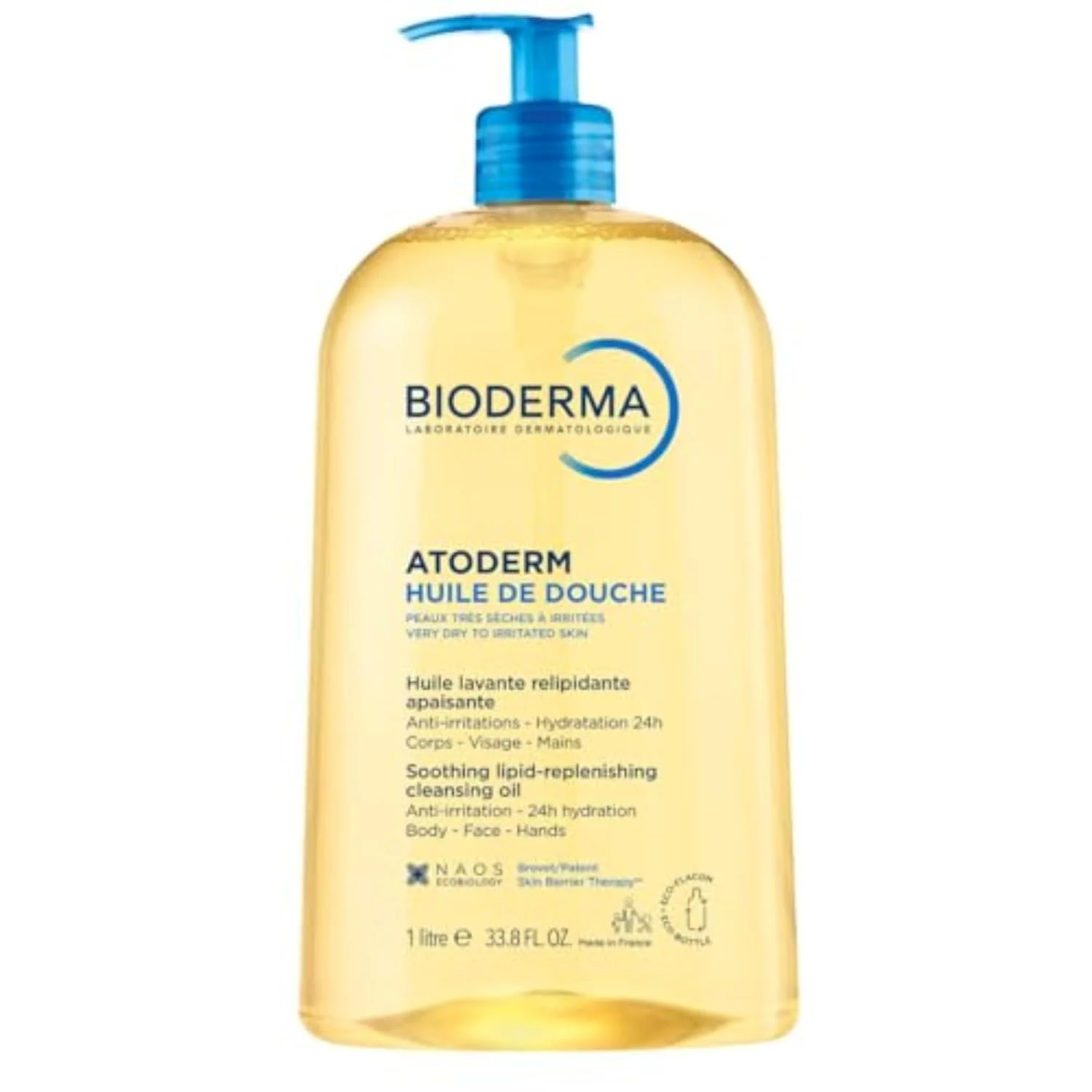 Atoderm Aceite de Ducha para Rostro y Cuerpo · 1 litro