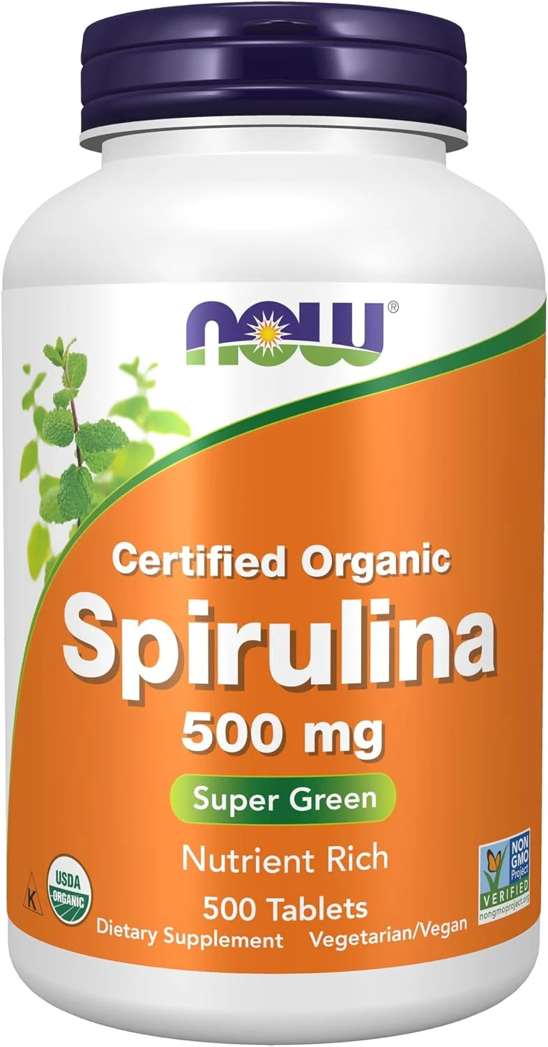 Spirulina Orgánica 500 mg · 500 comprimidos