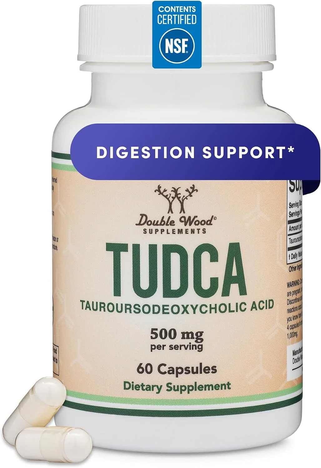 TUDCA Ácido Tauroursodesoxicólico 500 mg · 60 cápsulas