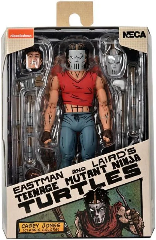 Figura Tortugas Ninja Casey Jones con camisa roja (cómics Mirage) 18 cm – NECA