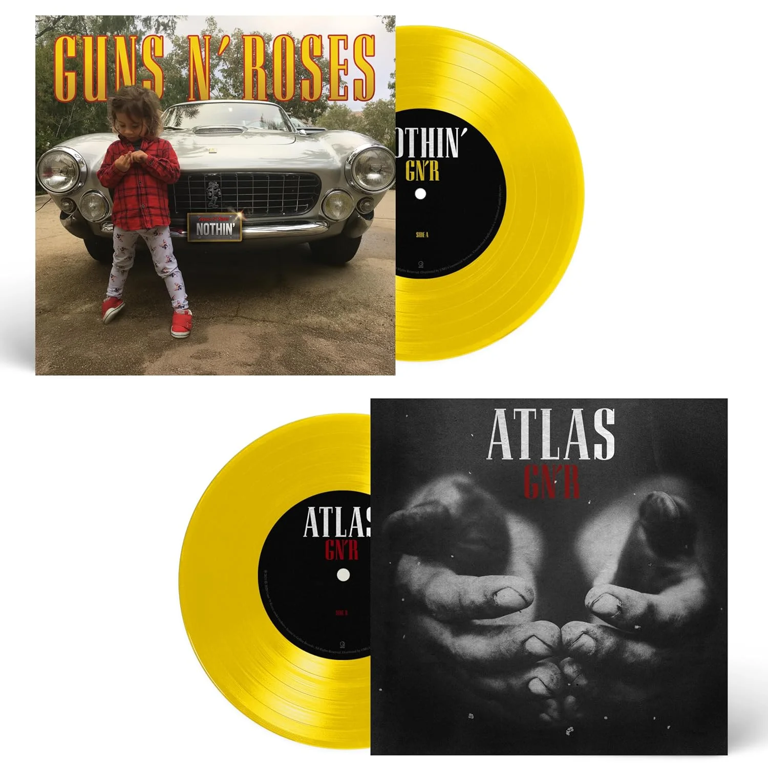 Guns N' Roses – Nothin' / Atlas (Vinilo, single 7", vinilo amarillo)