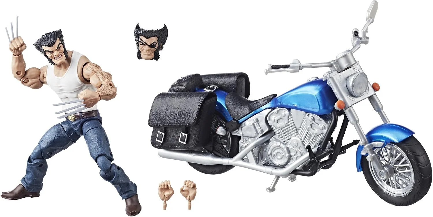 Figura Marvel Legends Wolverine con motocicleta (vehículo) 15 cm – Hasbro