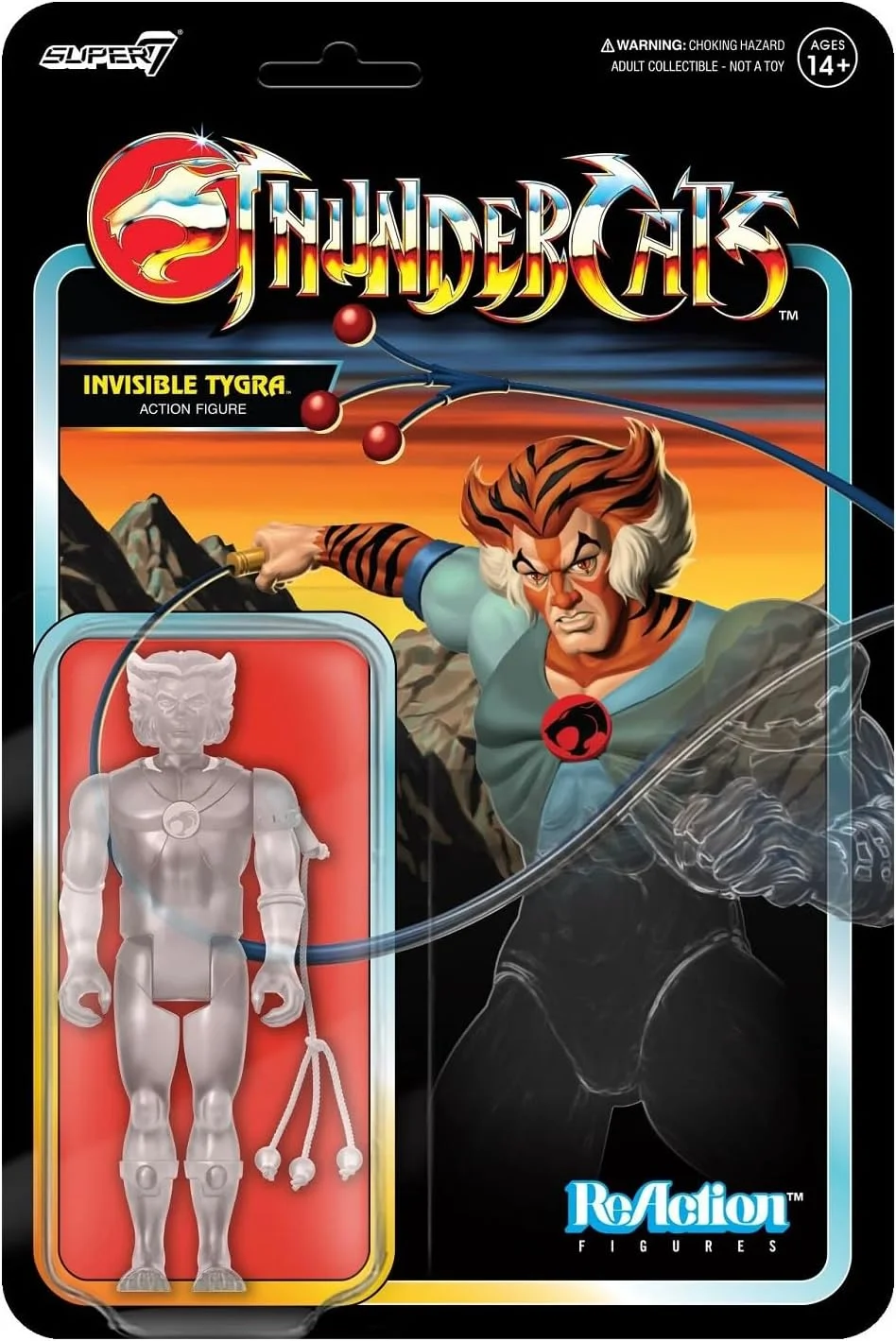 Figura Thundercats ReAction Invisible Tygra 9 cm – Super7