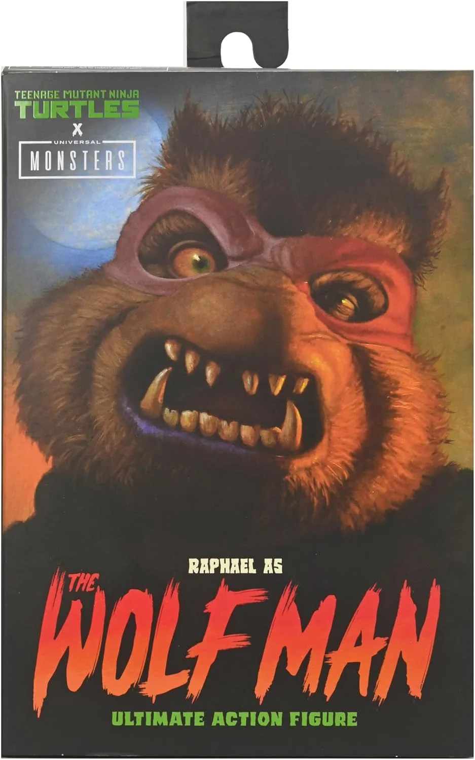 Figura Tortugas Ninja Raphael como el Hombre Lobo (Universal Monsters) 18 cm – NECA