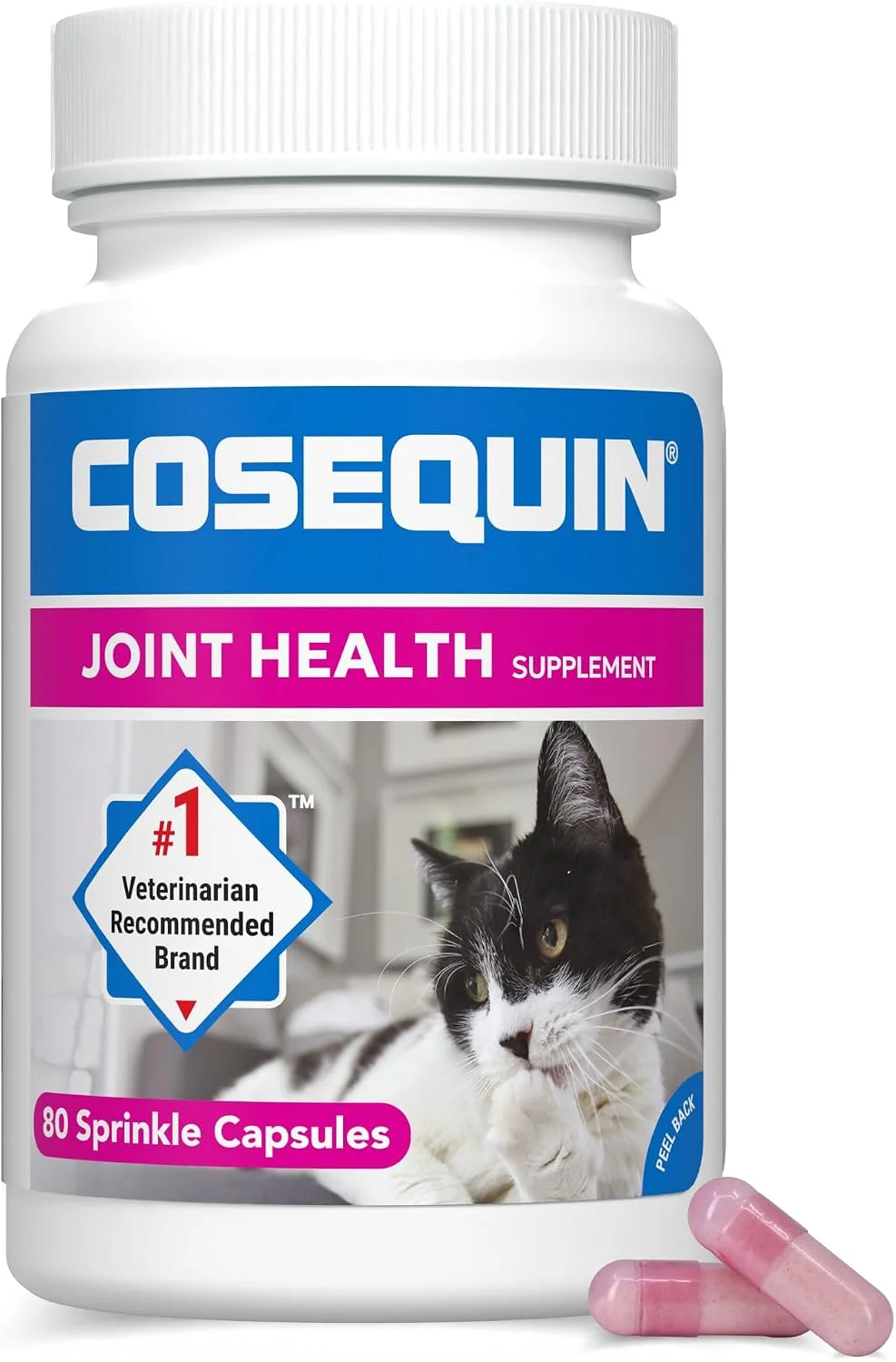 Nutramax Cosequin para gatos · 80 cápsulas para espolvorear