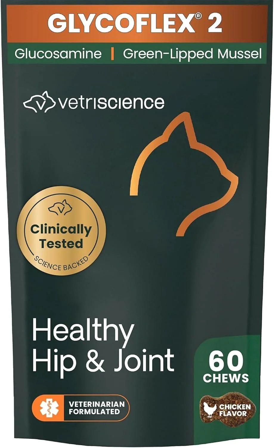 VetriScience Healthy Hip & Joint para gatos sabor pollo · 60 masticables