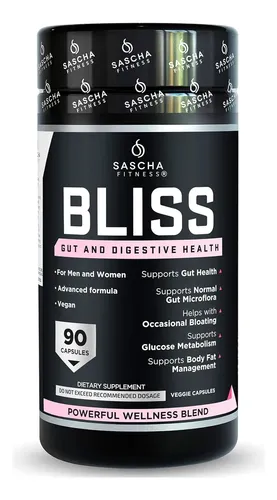 Bliss Sascha Fitness 90 Cápsulas Suplemento Digestivo sin Sabor