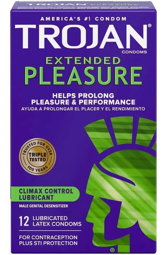 Preservativos Extended Pleasure Duración Prolongada x 12