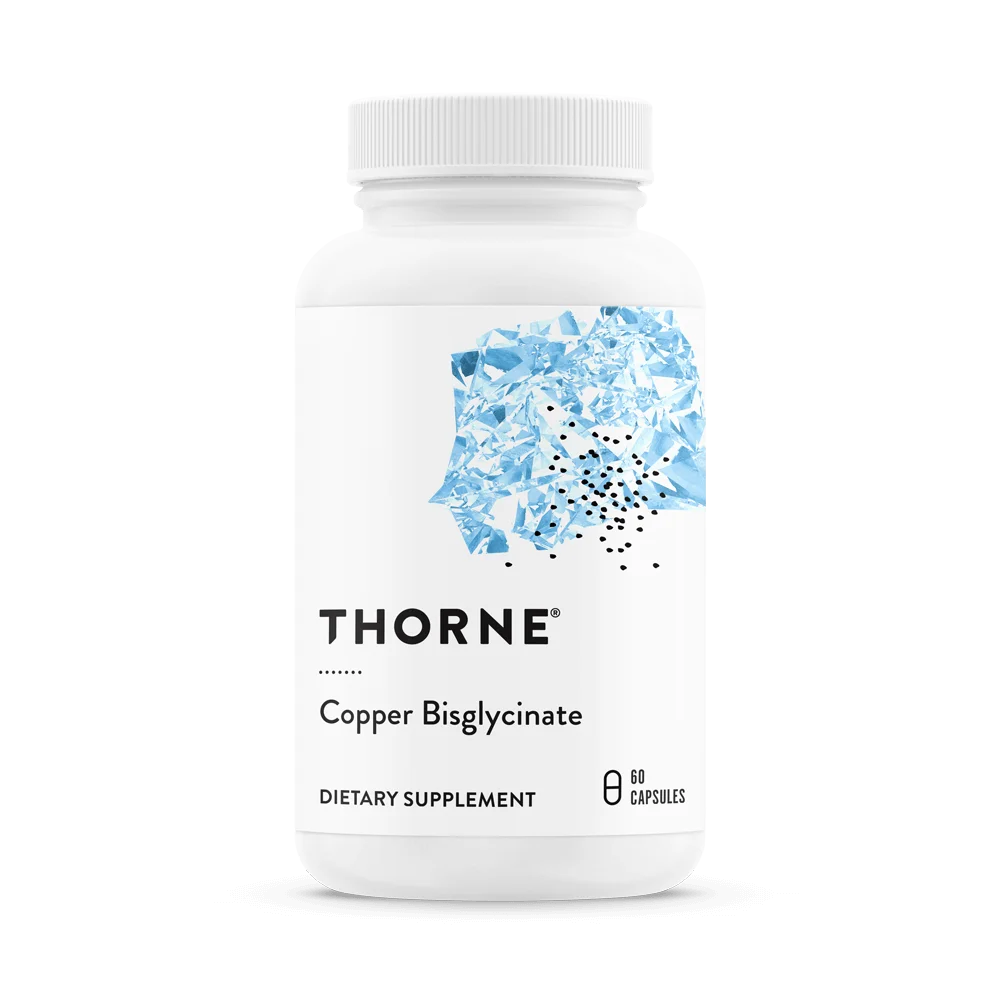 Thorne Copper Bisglycinate · 60 cápsulas