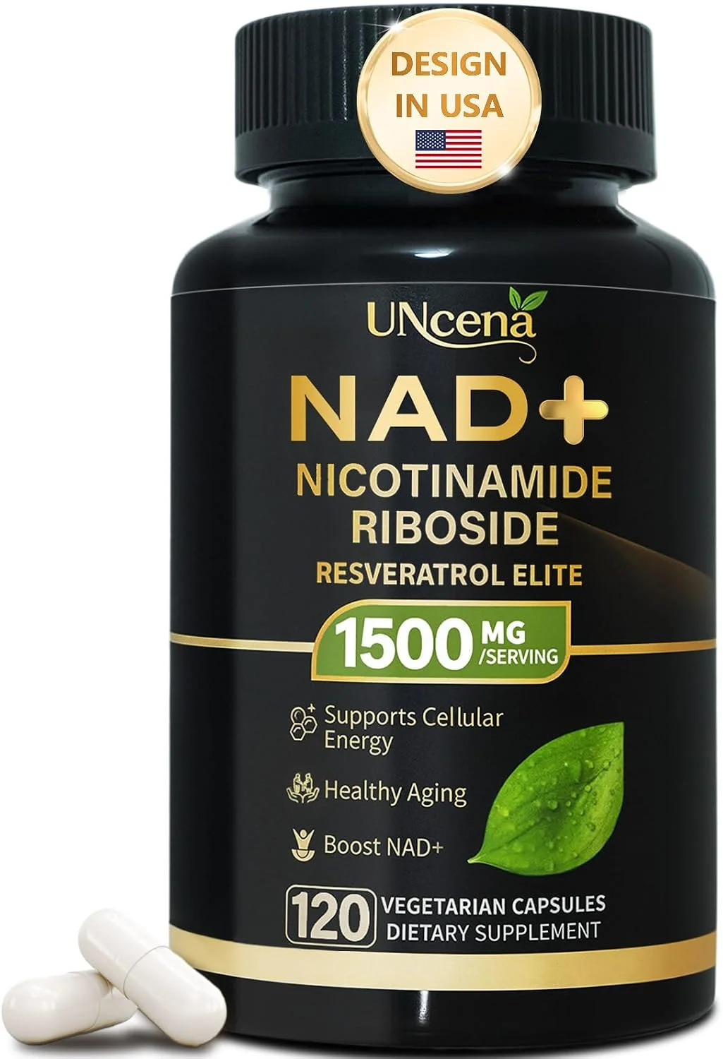 NAD+ Liposomal 1500 mg con Resveratrol · 120 cápsulas
