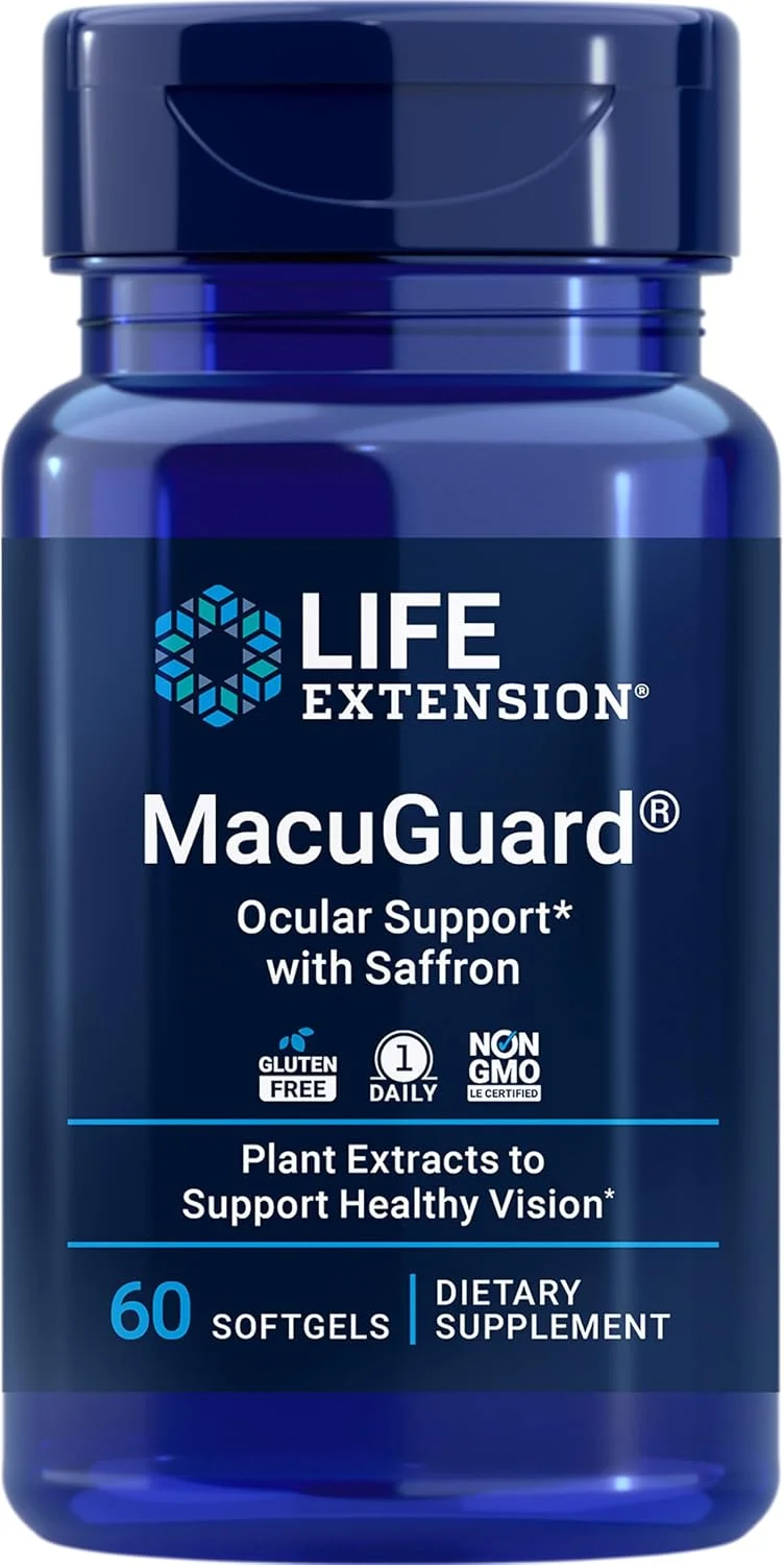 Life Extension MacuGuard Ocular Support con azafrán – 60 softgels