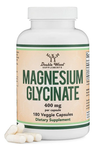 Glicinato de Magnesio 400 mg – 180 cápsulas