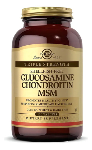 Glucosamina, Condroitina y MSM Triple Strength – 120 tabletas
