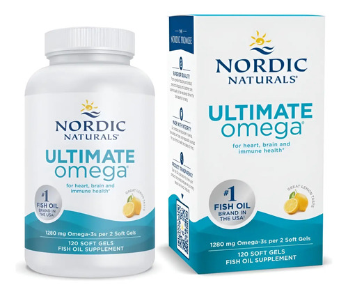 Ultimate Omega 1280 mg sabor Limón – 120 cápsulas