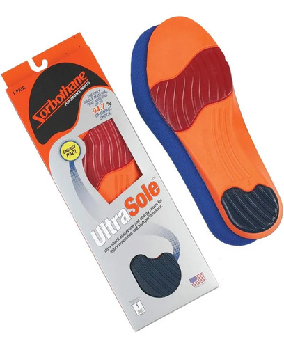 Plantillas Ultra Sole Antigolpe Running y Pádel – Talle 39-41