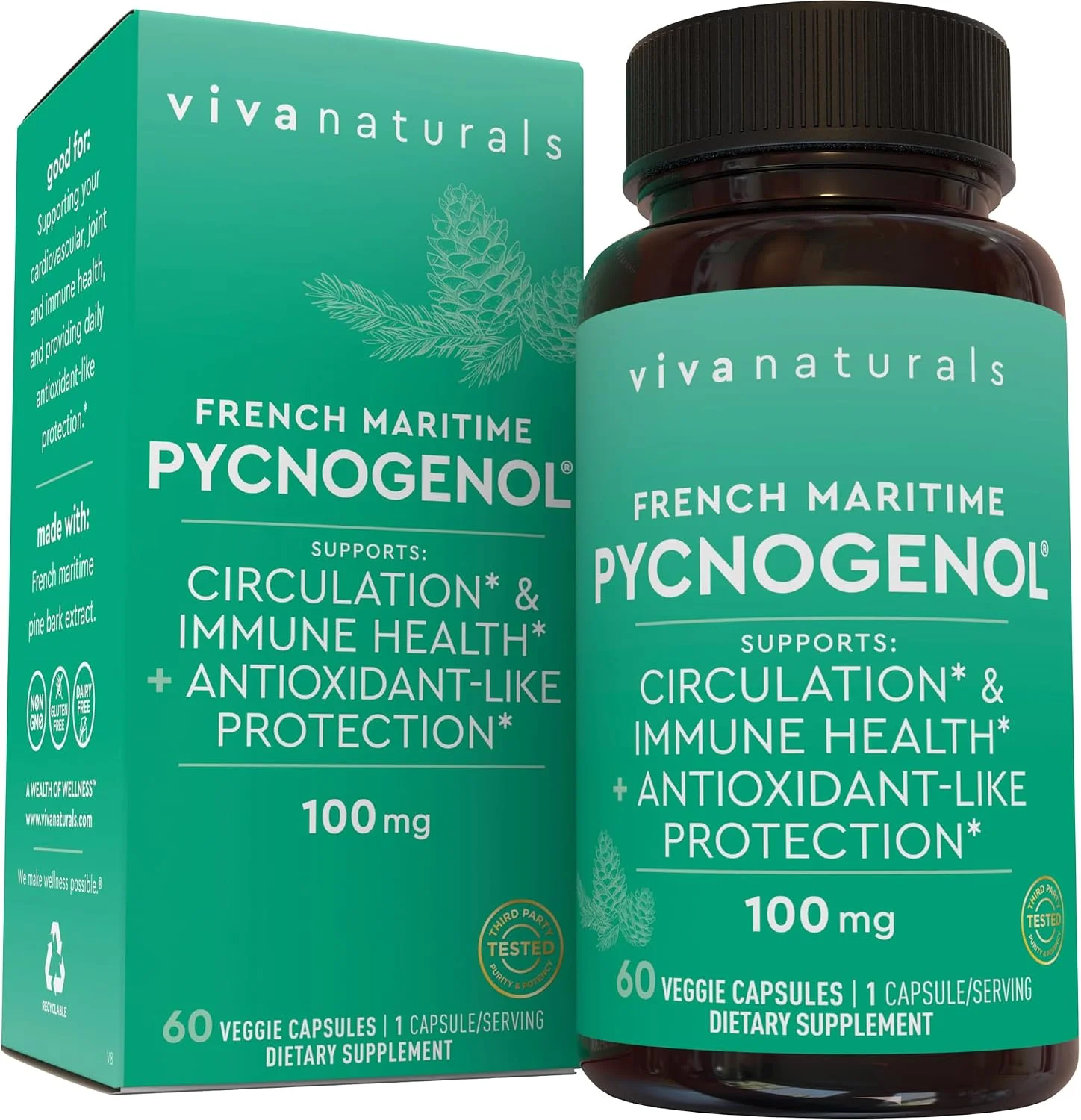 Pycnogenol 100 mg · 60 cápsulas