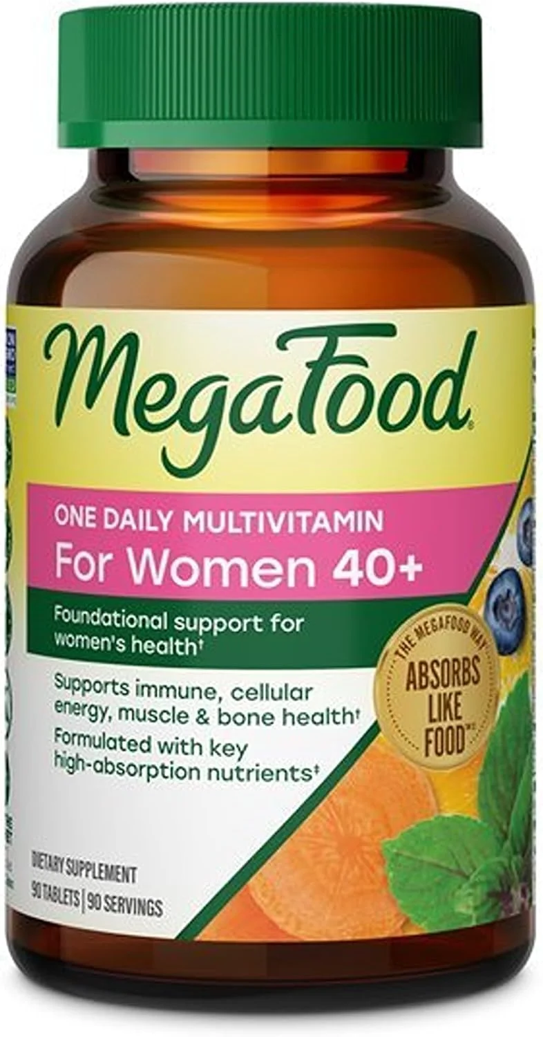 MegaFood One Daily Multivitamin para mujeres 40+ — 90 tabletas