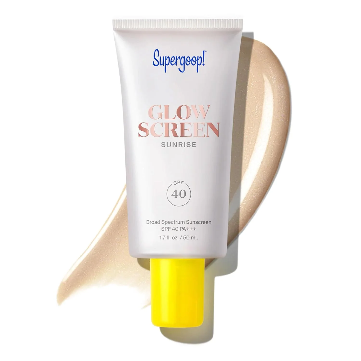 Supergoop! Glowscreen protector solar facial con color FPS 40 tono Sunrise · 50 ml