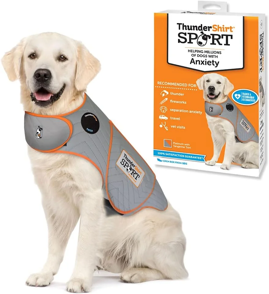 ThunderShirt Sport chaleco calmante para perros gris platino · Talle XL