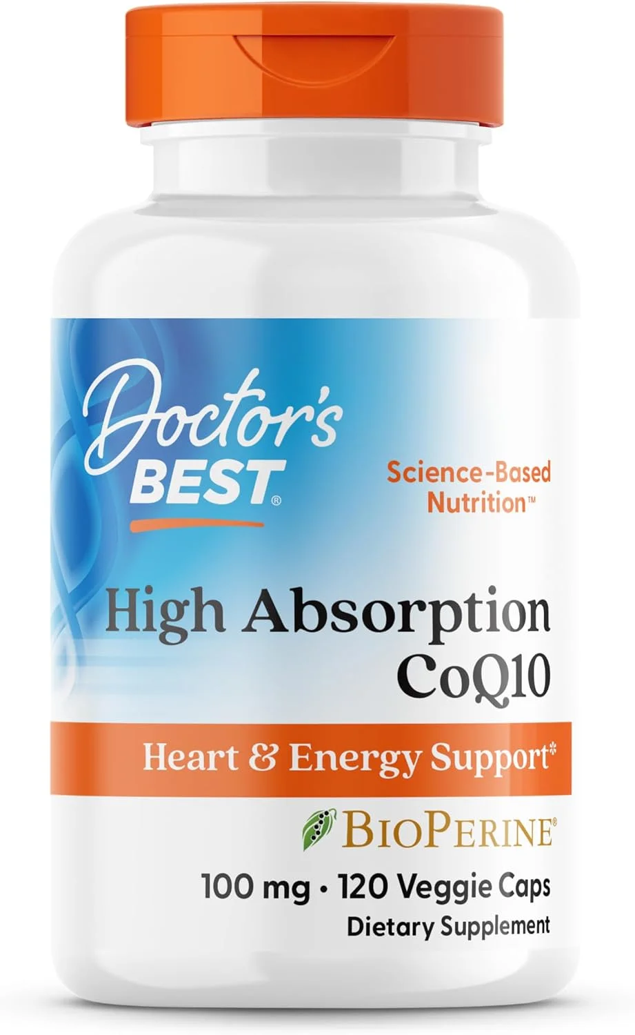 CoQ10 100 mg con BioPerine · 120 cápsulas
