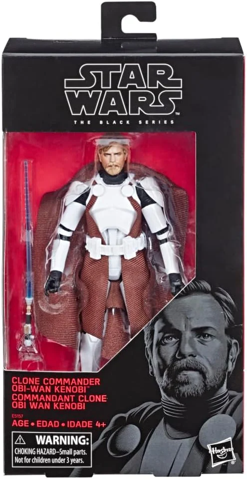 Figura Star Wars Black Series Clone Commander Obi-Wan Kenobi 15 cm – Hasbro