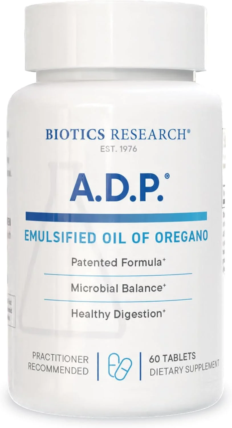 A.D.P. Aceite de Orégano Emulsionado 50 mg · 60 tab.
