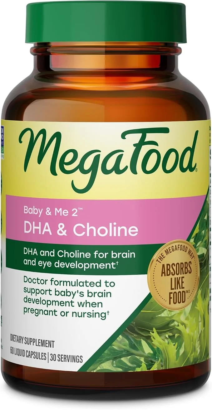 MegaFood Baby & Me 2 DHA & Choline – 60 cápsulas