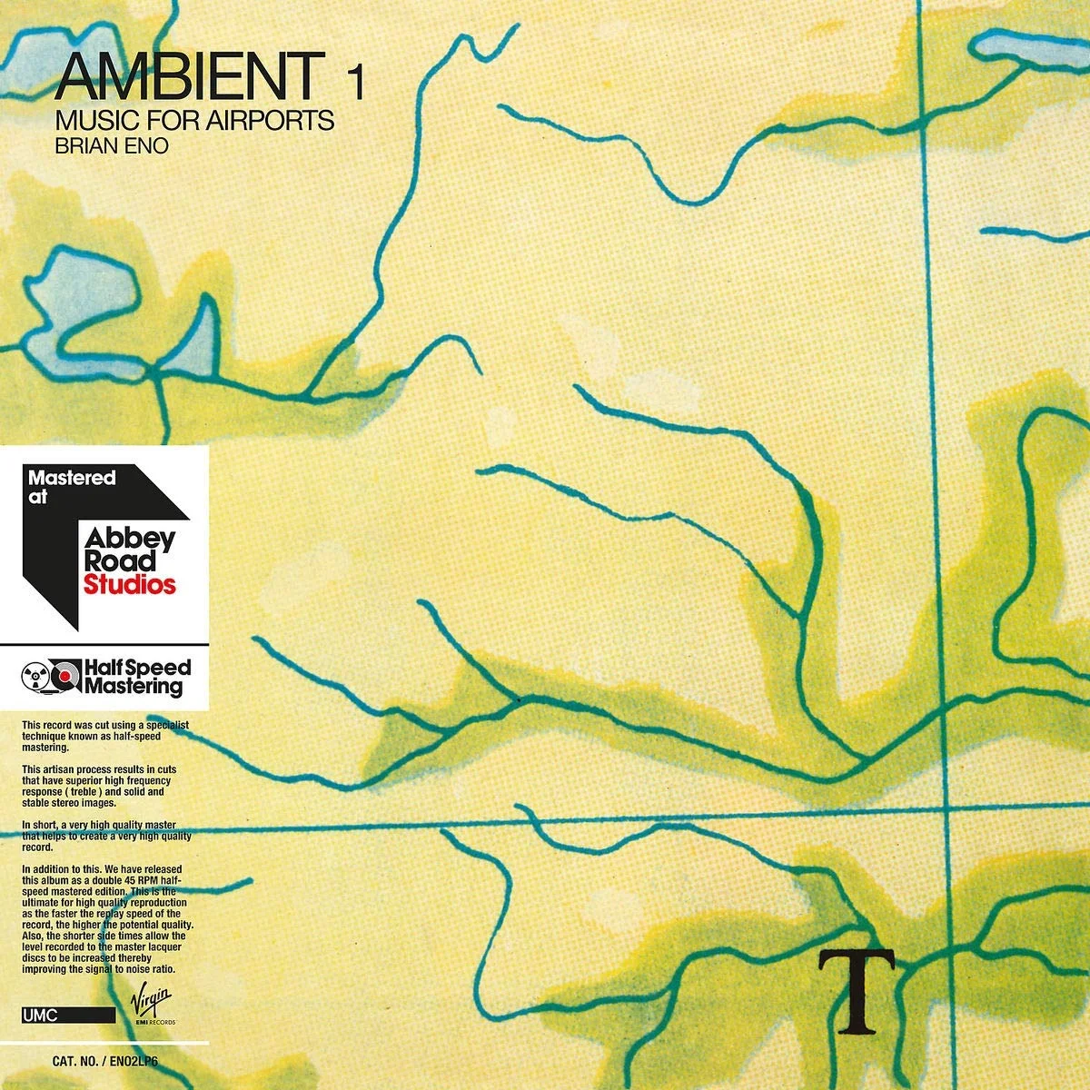Brian Eno – Ambient 1: Music for Airports (Vinilo, 2 LP, 180 g, half-speed, 45 rpm)