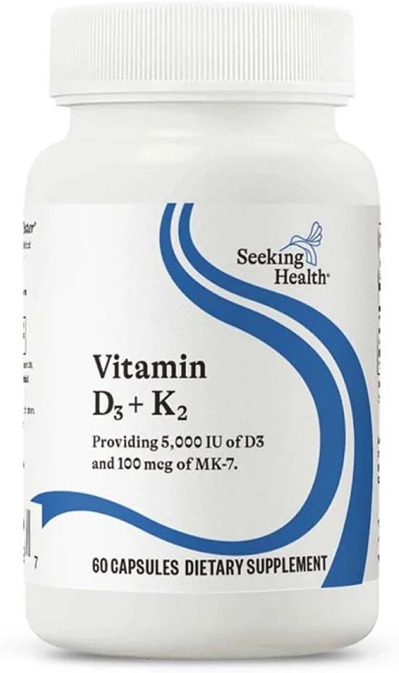 Vitamina D3 + K2 · 60 cápsulas