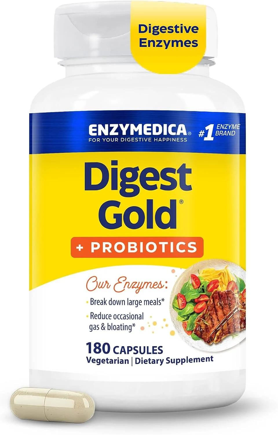 Digest Gold + Probiotics · 180 cápsulas