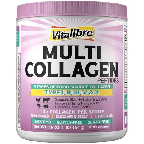 Multi Colágeno en Polvo sin sabor – 454 g (16 oz)