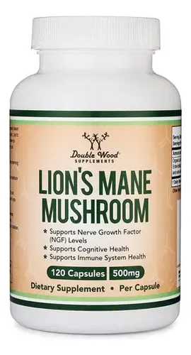 Double Wood Melena de León 500 mg – 120 cápsulas