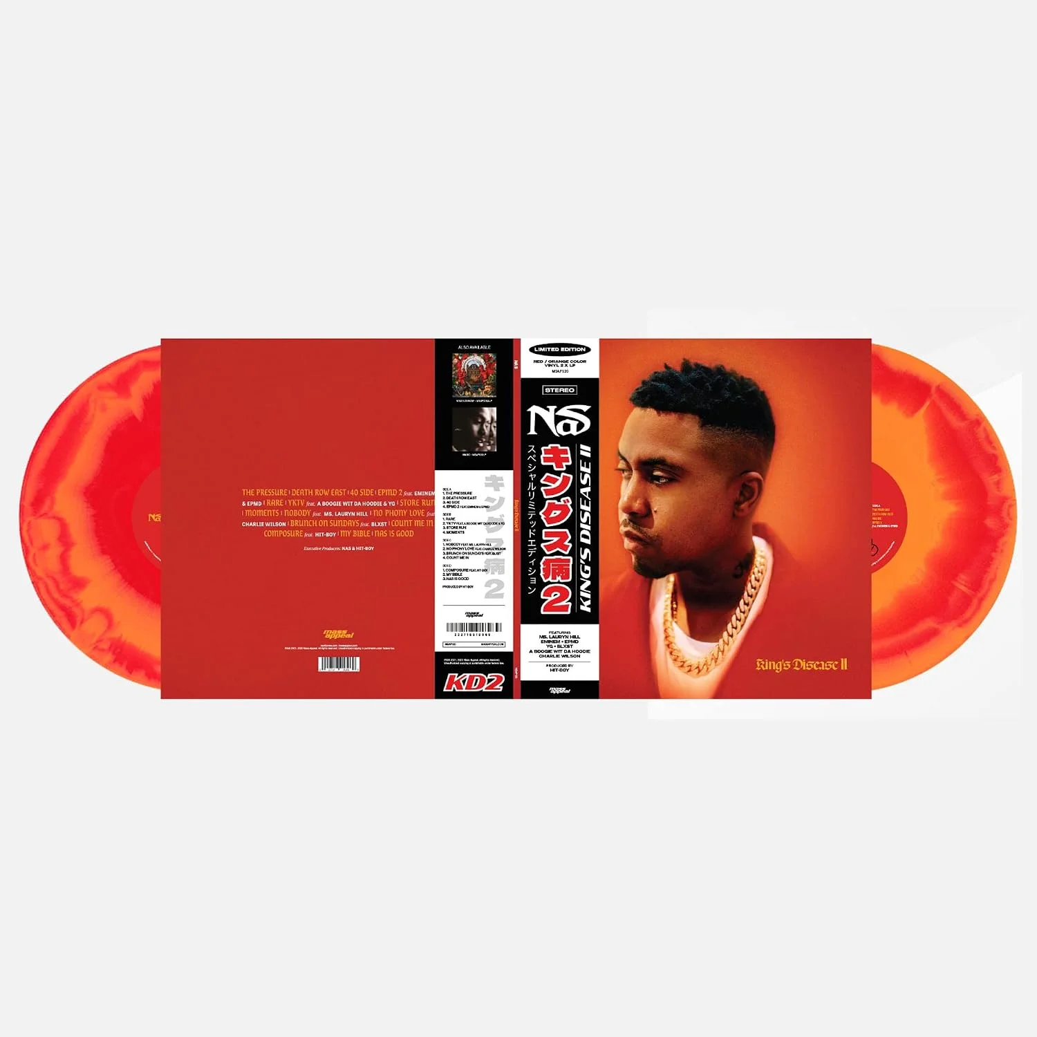 Nas – King's Disease II (Vinilo, 2 LP, vinilo rojo y naranja)