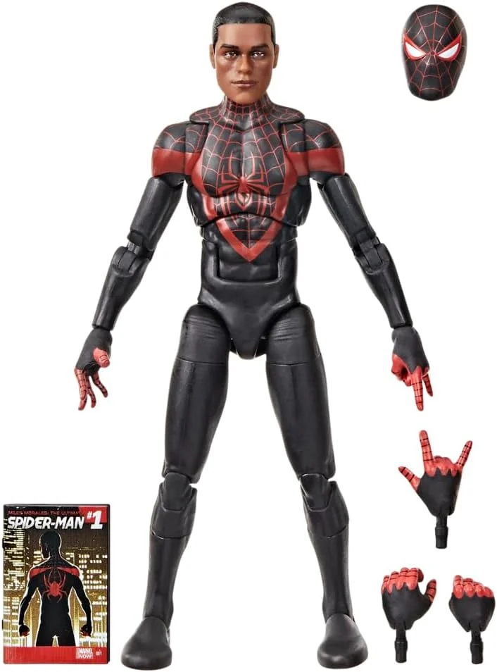 Figura Marvel Legends Ultimate Miles Morales (Spider-Man, cómics) 15 cm – Hasbro