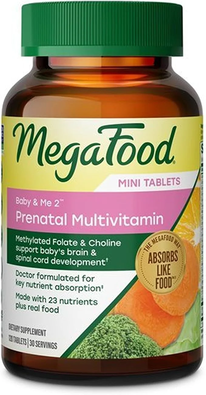 MegaFood Baby & Me 2 Prenatal Minis – 120 mini tabletas
