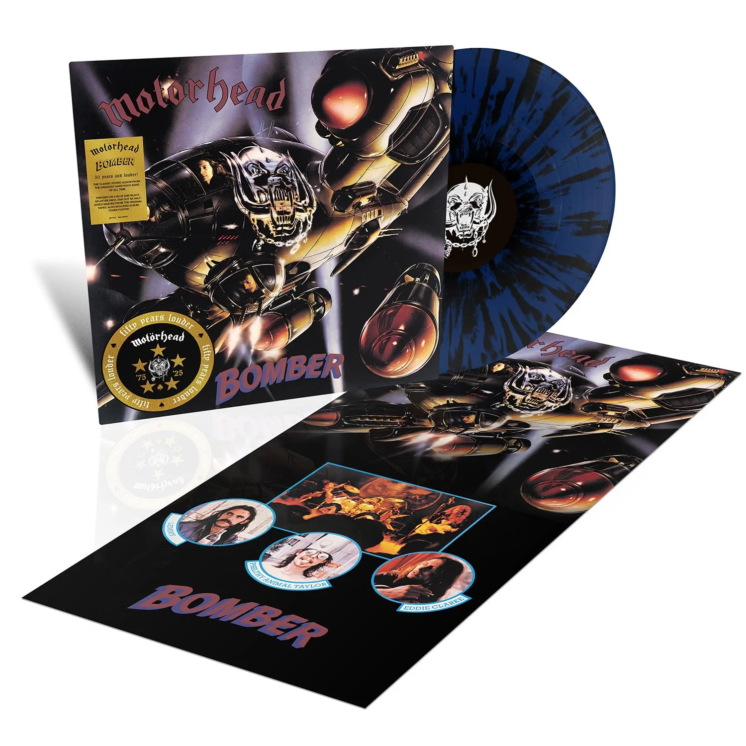 Motörhead – Bomber, Edición 50 aniversario (Vinilo, LP, half-speed, vinilo color)