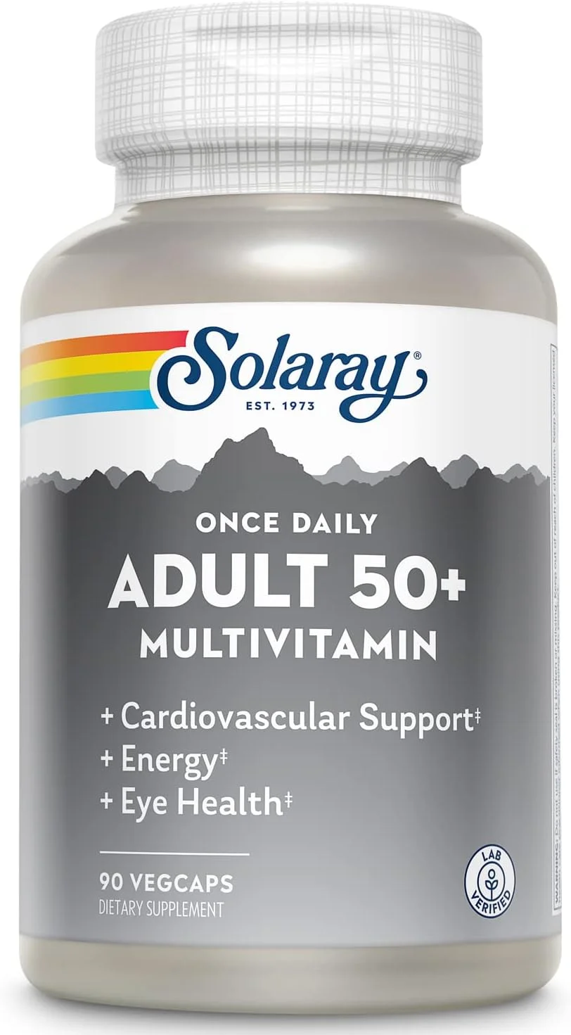 SOLARAY Once Daily Adult 50+ Multivitamin – 90 cápsulas