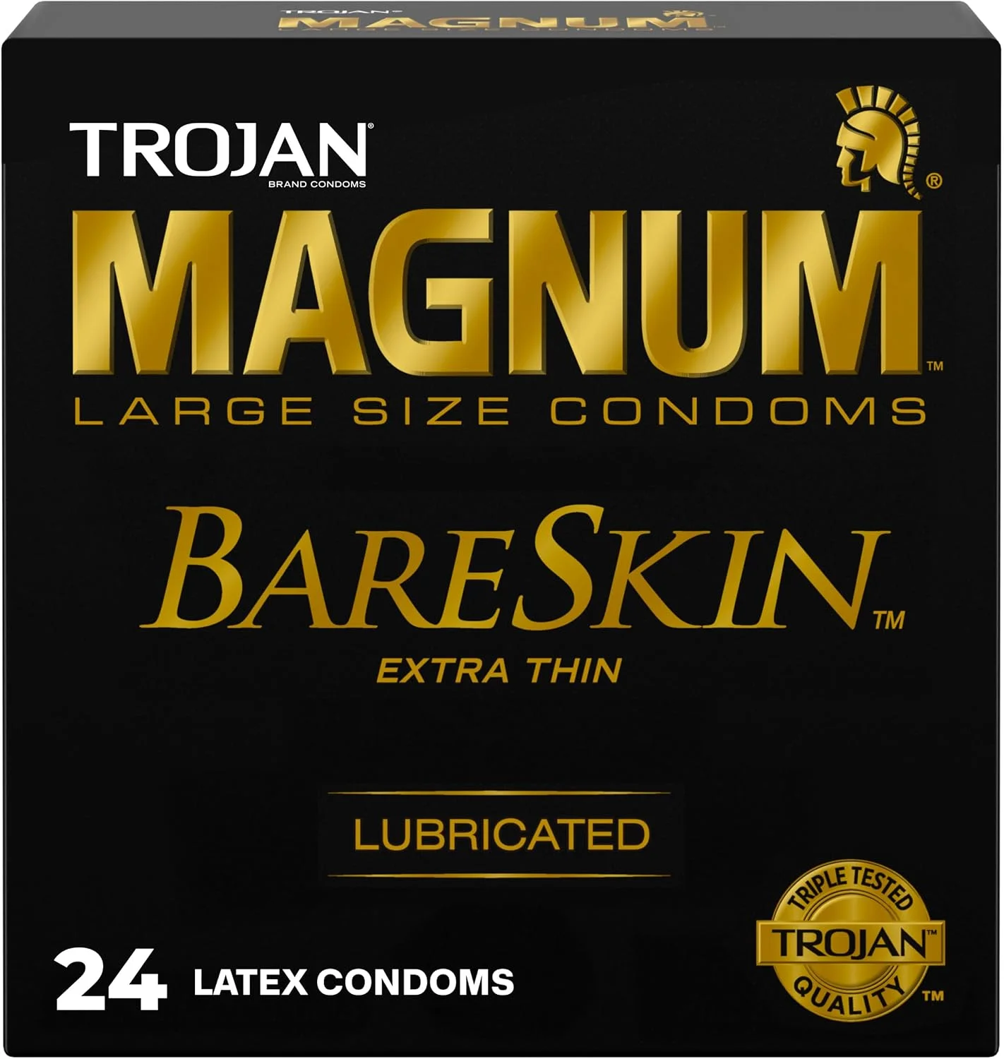 Preservativos Trojan Magnum BareSkin · 24 unidades