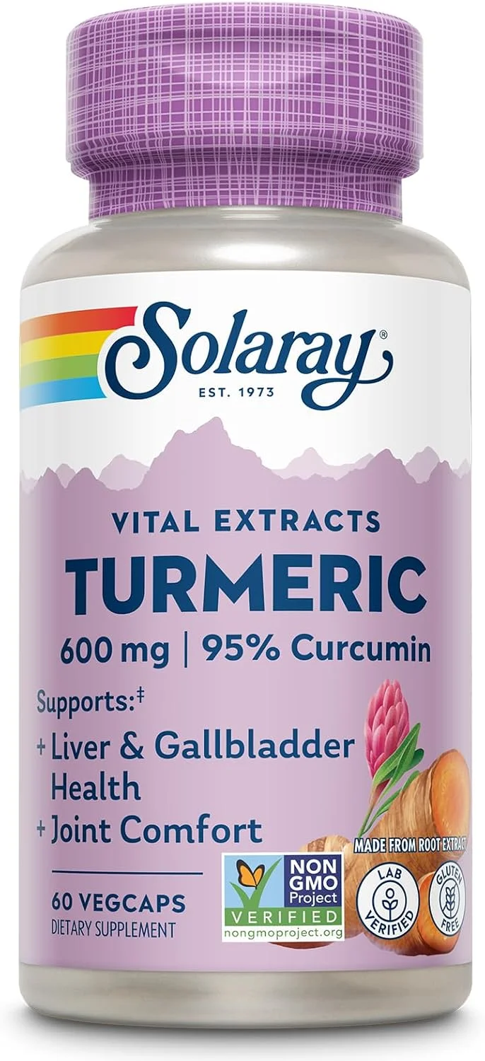 SOLARAY Turmeric One Daily 600 mg – 60 cápsulas