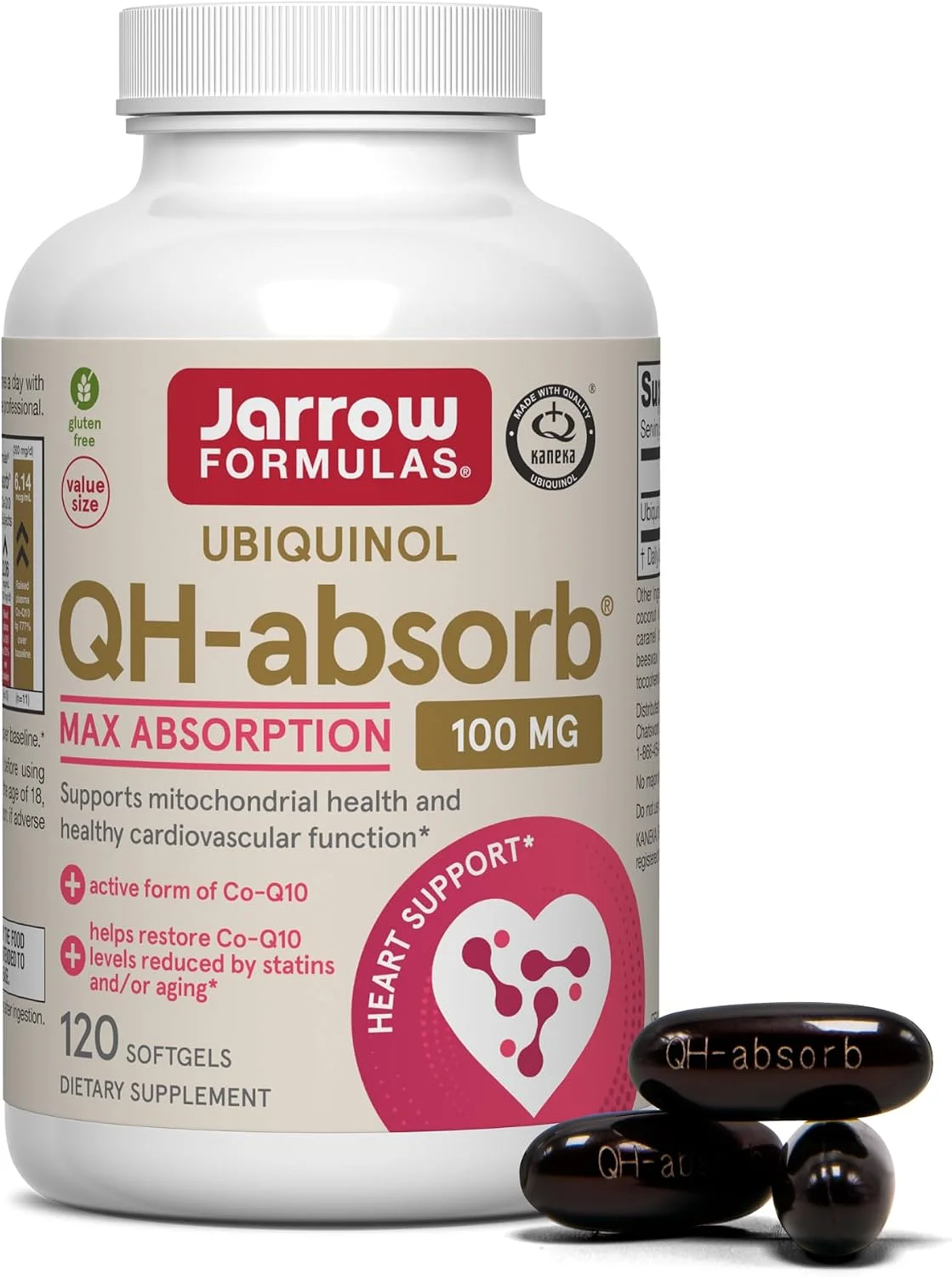 QH-Absorb Ubiquinol CoQ10 100 mg · 120 cápsulas blandas