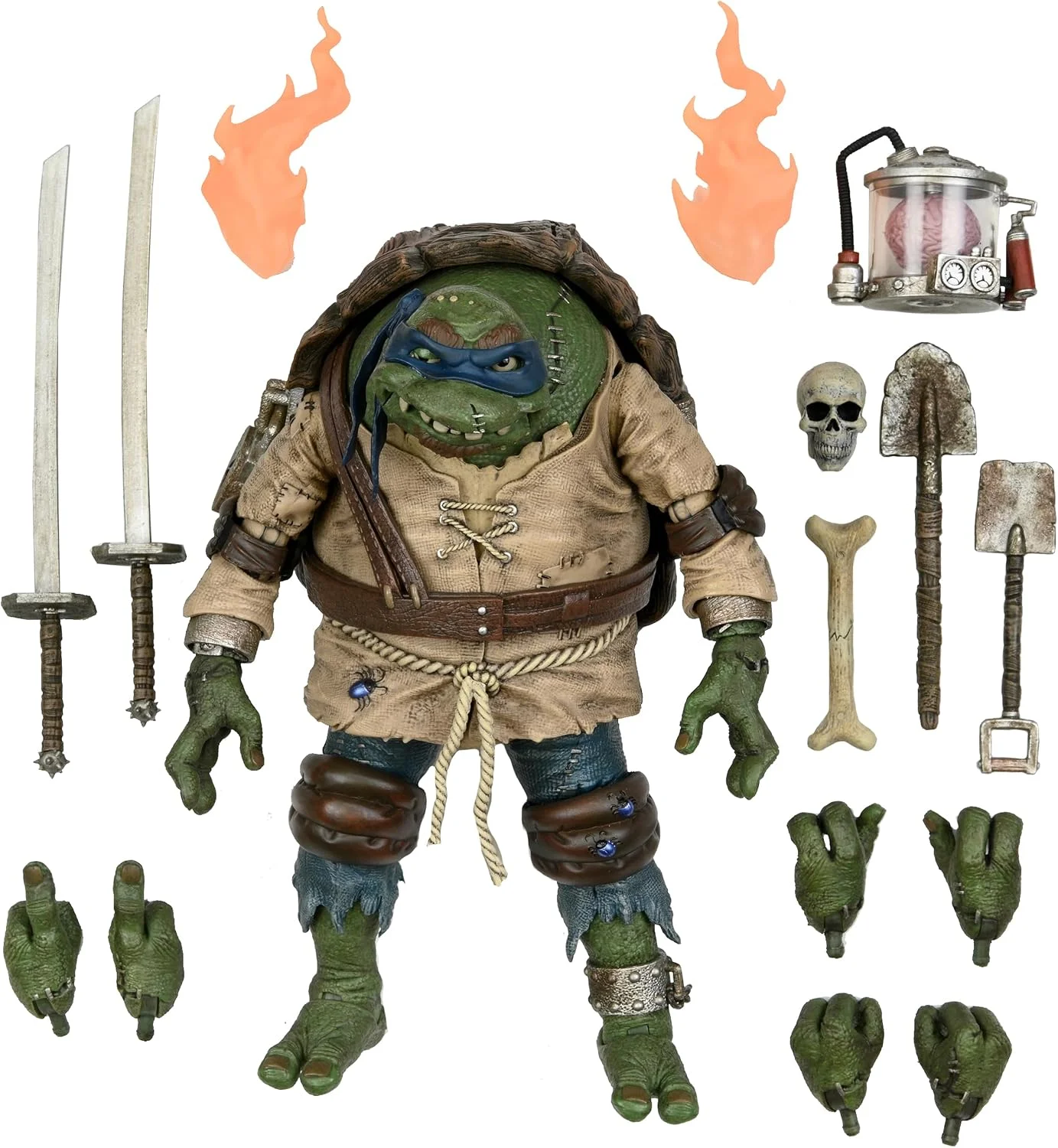 Figura Tortugas Ninja Ultimate Leonardo Jorobado (Universal Monsters) 18 cm – NECA