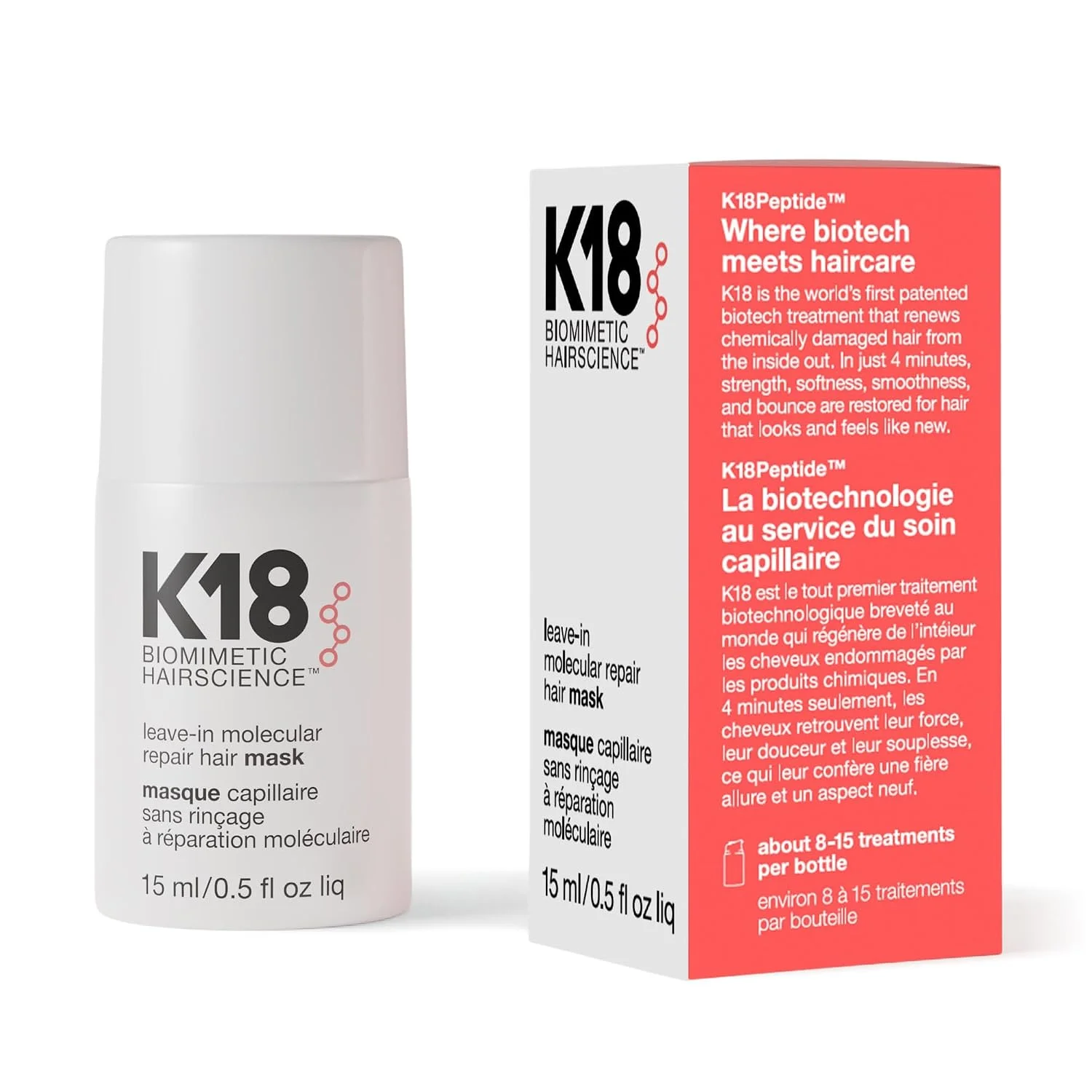 Mascarilla Capilar Leave-In Molecular Repair · 15 ml