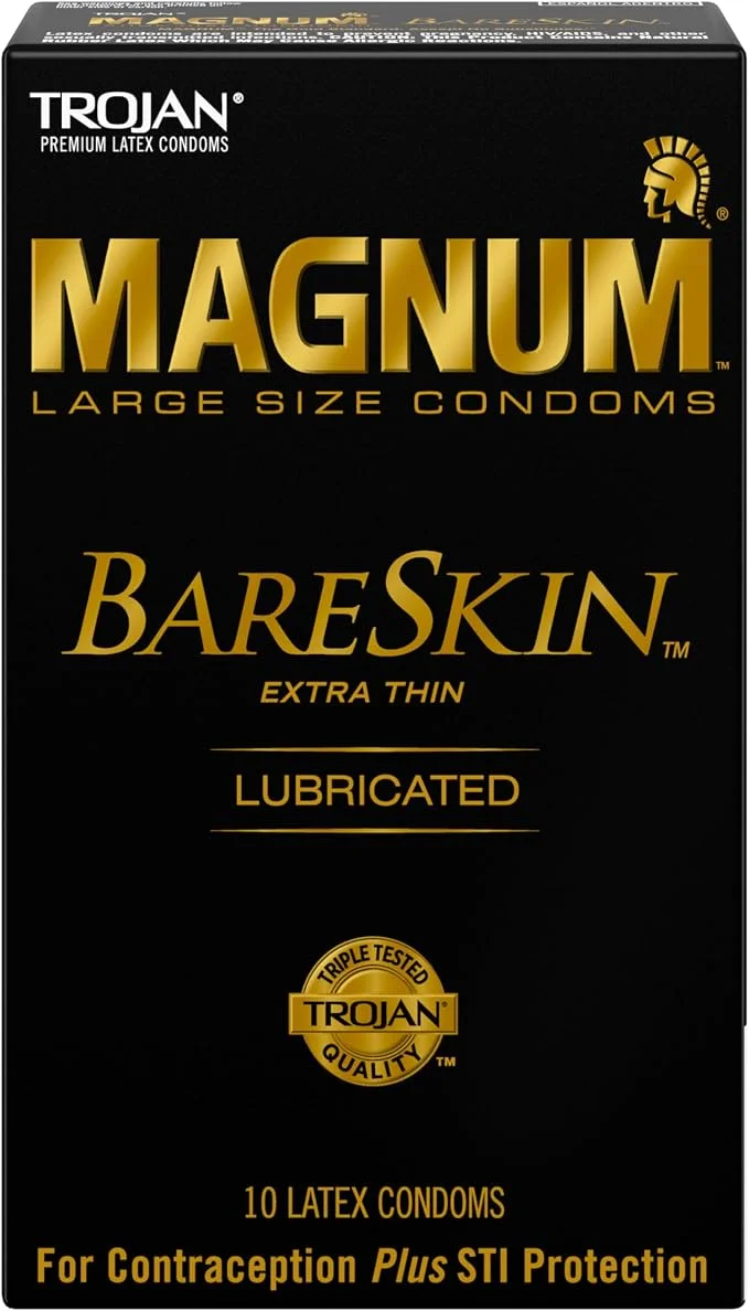 Preservativos Trojan Magnum BareSkin · 10 unidades