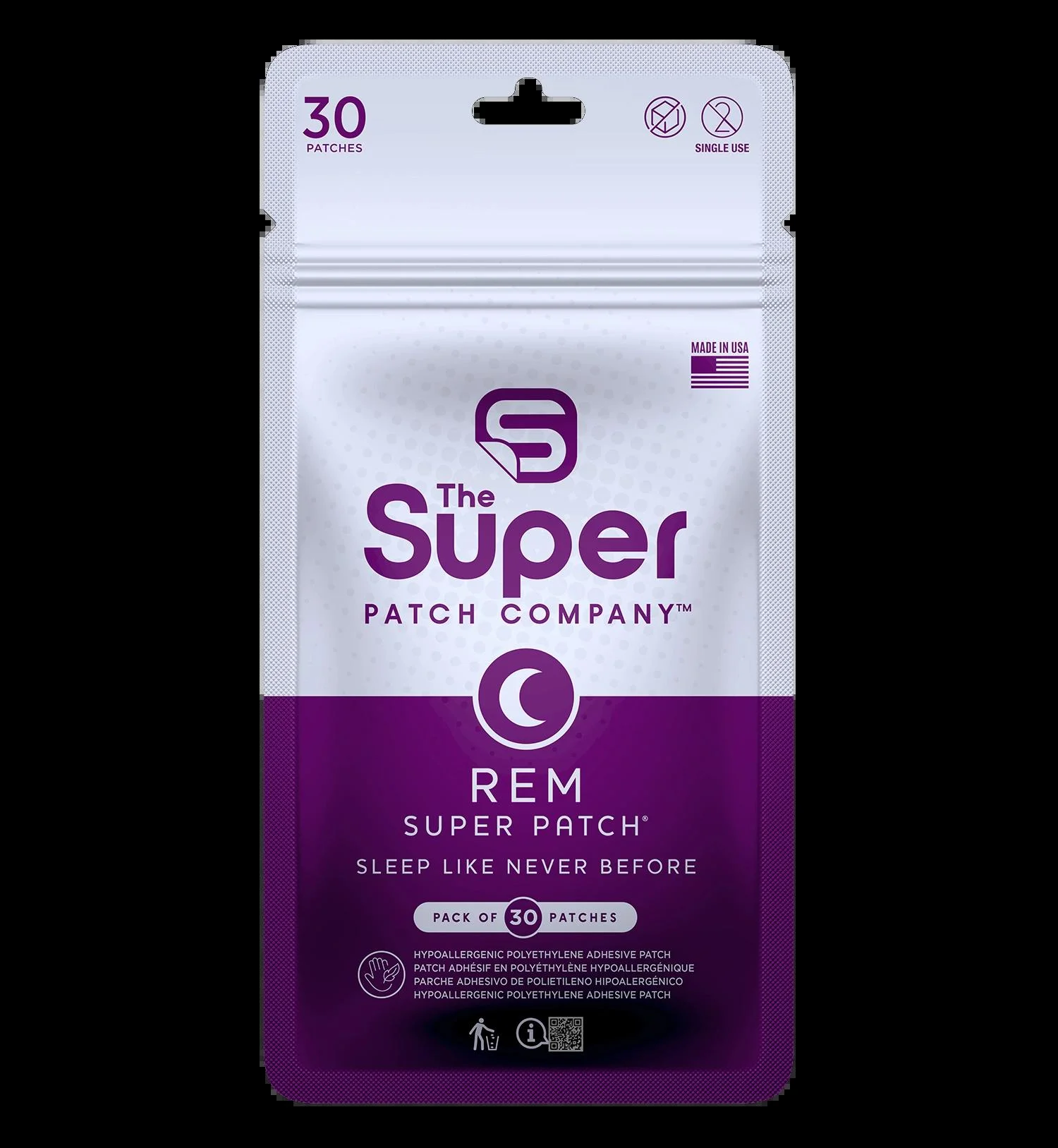 Super Patch REM — bolsa de 30 parches