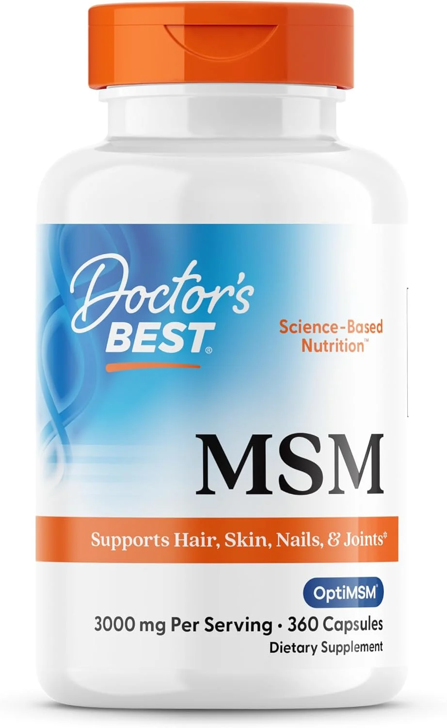MSM OptiMSM 3000 mg · 360 cápsulas