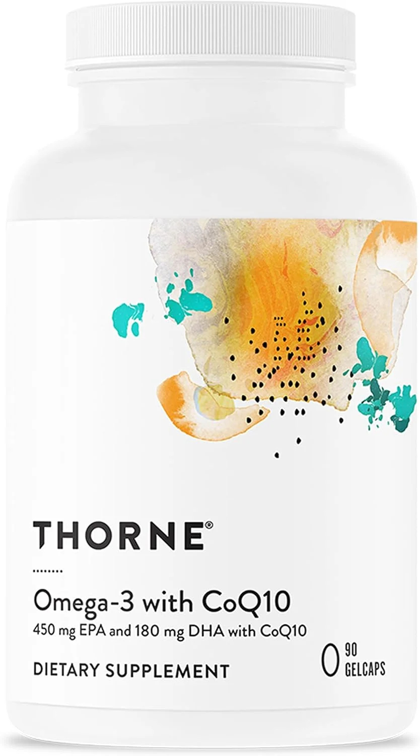 Thorne Omega-3 con CoQ10 – 90 softgels