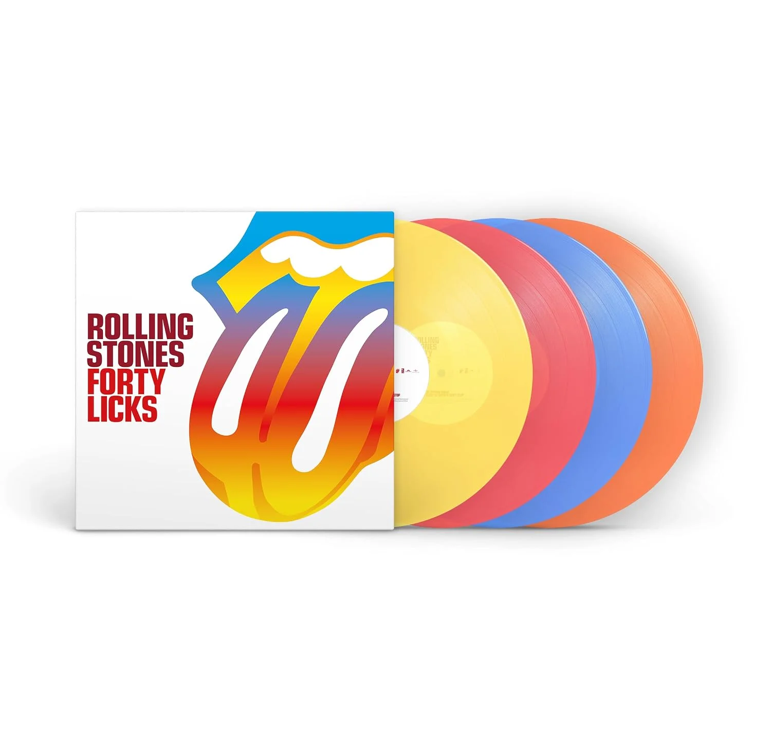 The Rolling Stones – Forty Licks (Vinilo, 4 LP 180 g color transparente multicolor)