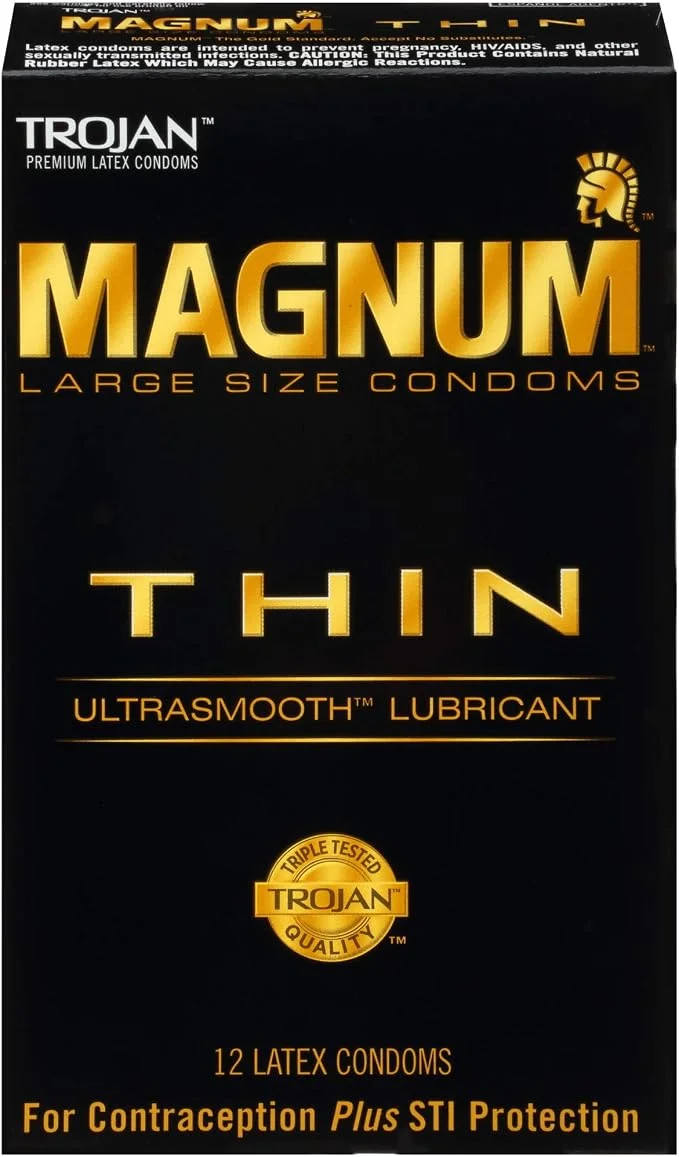 Preservativos Trojan Magnum Thin · 12 unidades