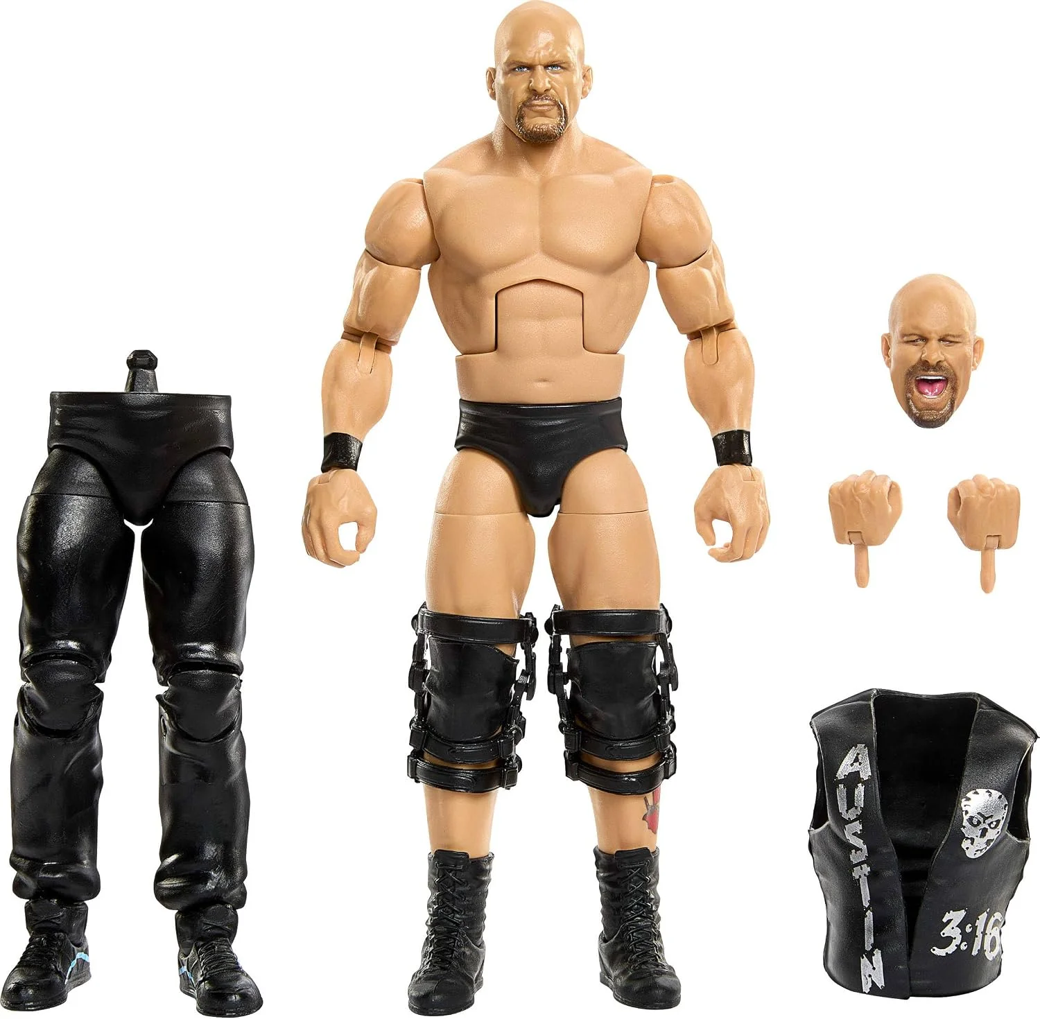 Figura WWE Elite Collection Steve Austin 15 cm – Mattel