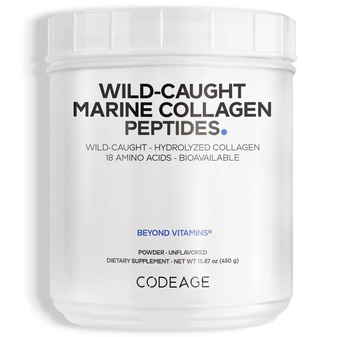 Codeage Colágeno marino sin sabor — 450 g